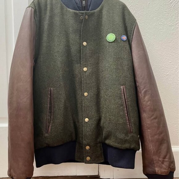 Scotch & Soda - Wool/Leather Varsity Jacket – Insulated Bomber - Picture 6 of 6